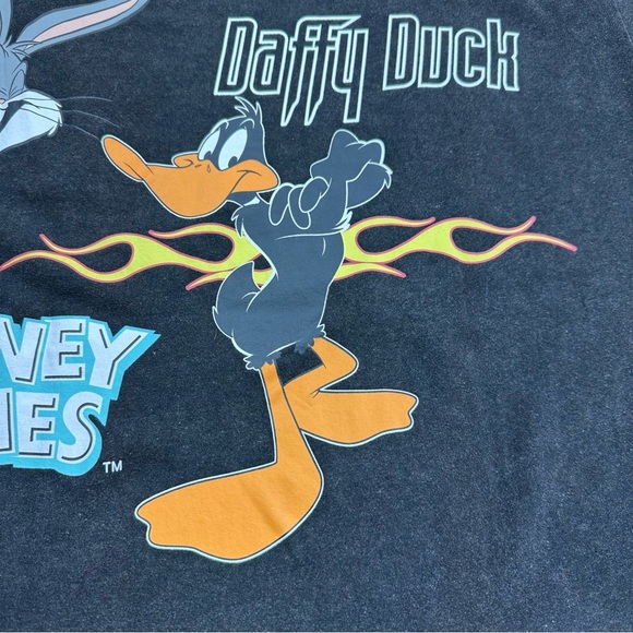 Vintage Retro 90s Tees Looney Tunes Taz Tweety Daffy Duck Bugs Bunny Size XXL - Picture 6 of 7